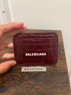 Balenciaga red wallet