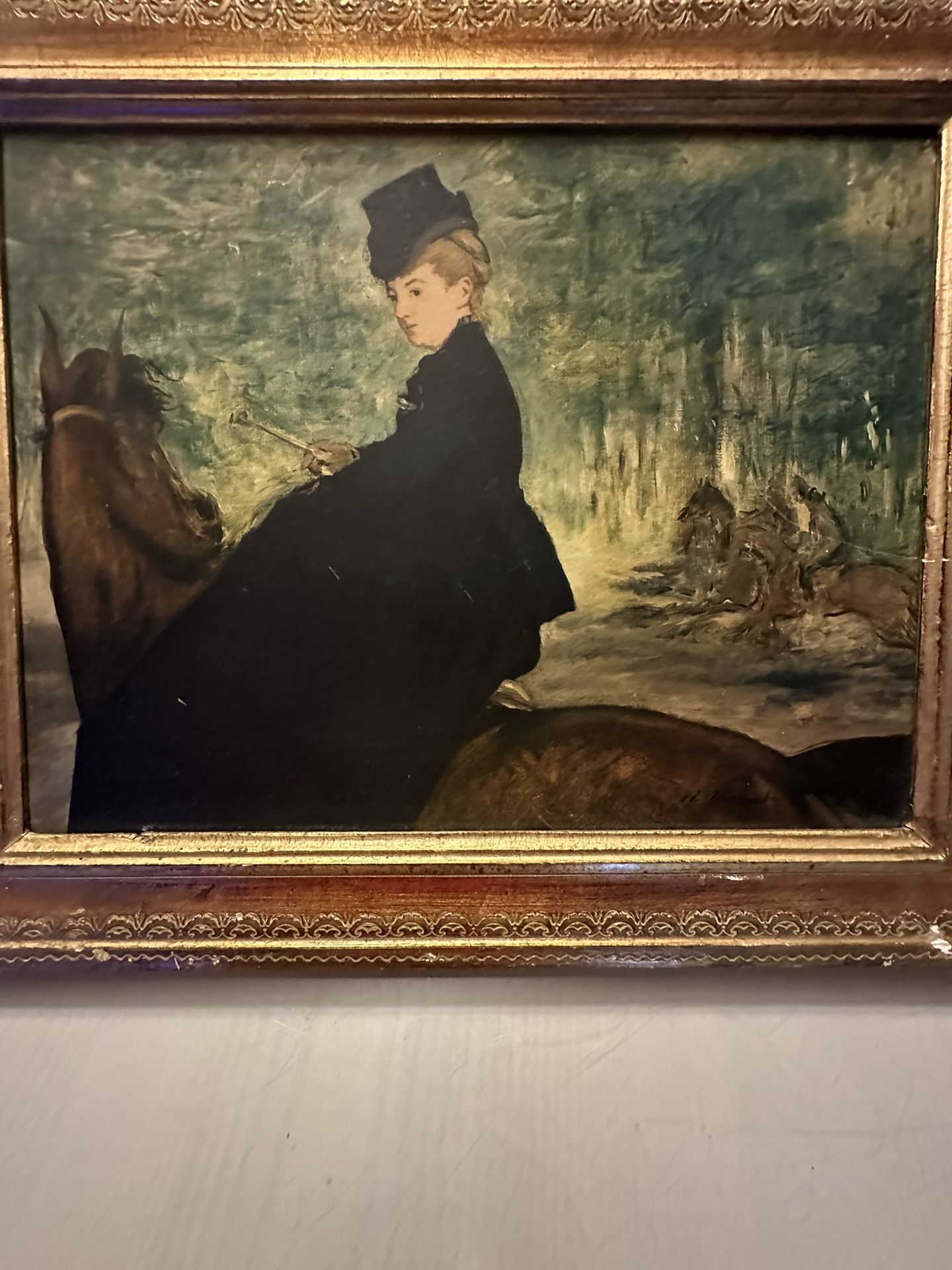 The Horsewoman by Edouard Manet Hand Painted