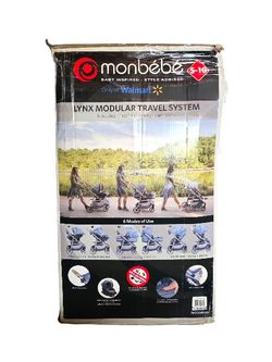 Monbebe 6-in-1 Stroller Modular Travel System Plaid Infant & Toddler Unisex NEW