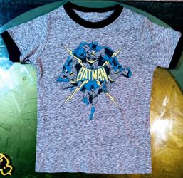 Batman Boys Gray Short Sleeve T-Shirt 3T