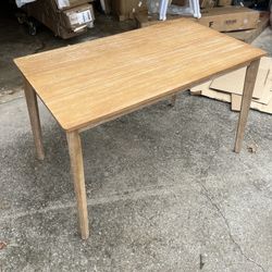 Panana Modern Dining Table 47 Inch Kitchen Table with Solid Wood Leg Oak Finish Dinner Table Dining Room Home Furniture Natural