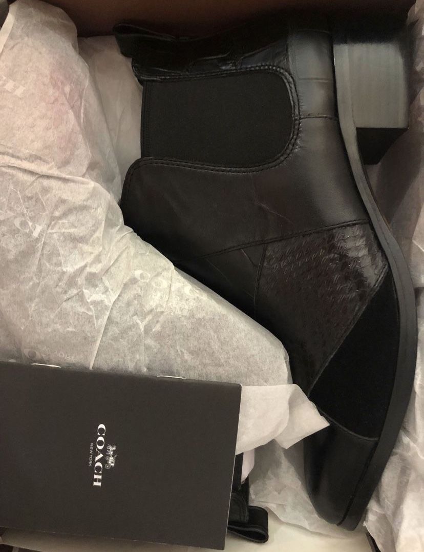 Coach Women’s Saffolk Patchwork SNK/CLF BLACK/BLACK Q8707
