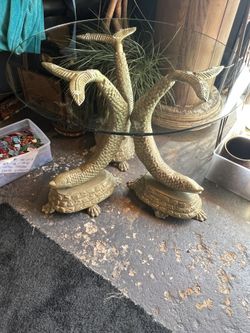 Vintage 1960’sMCM Koi entry hall table