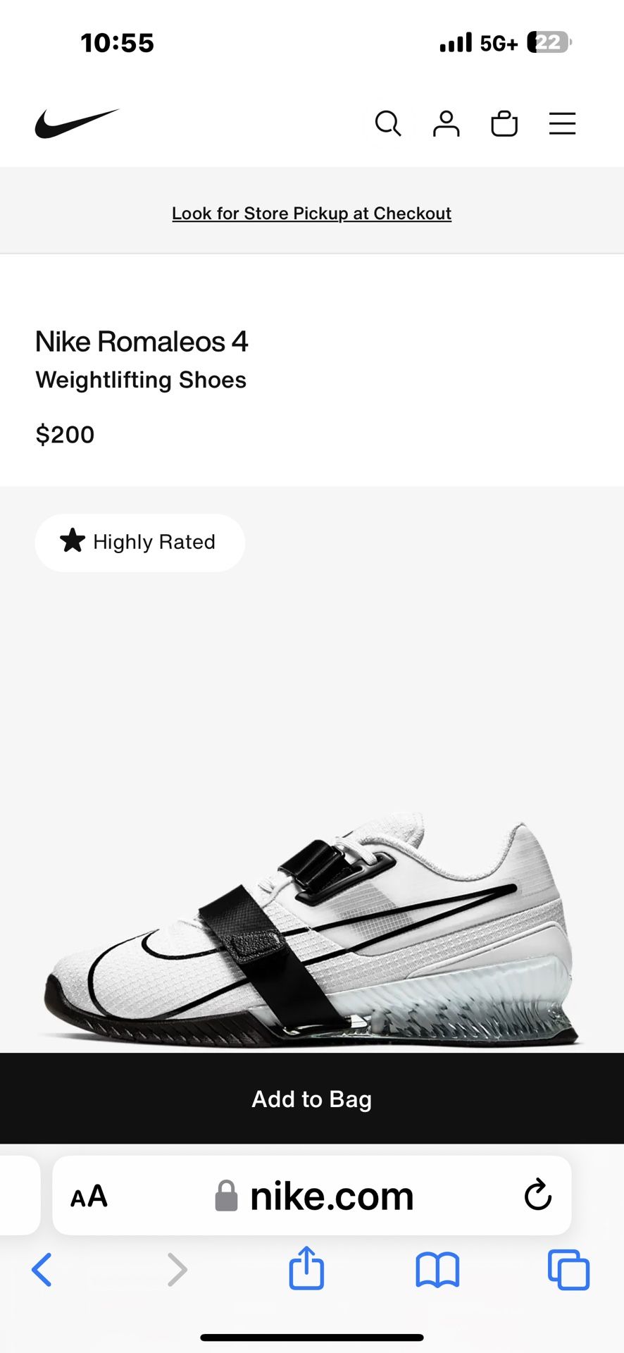 Nike Romaleos 4 Weightlifting Shoes - Size M7