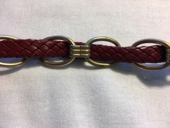 Vintage Maroon and gold colored choker