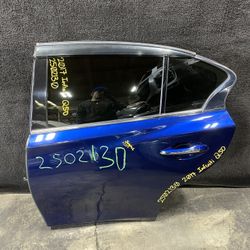 14-23 Infiniti Q50 Red Sport OEM Left Rear Door Assembly 