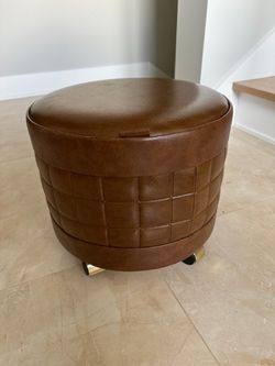 Vintage seat on wheels