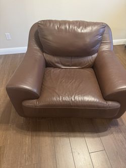 Leather armchair