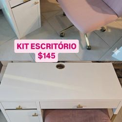 Set Office White, Gold, Rose