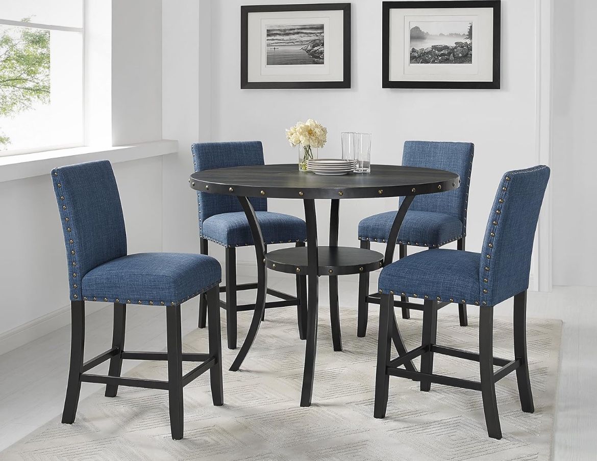 Espresso Wood,Counter Height, Dining Set