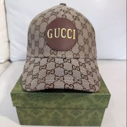 GG Monogram Baseball Hat Cap Adjustable Beige