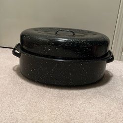 GRANITE WARE  ROASTER PAN