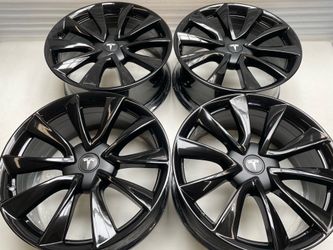 19” oem tesla model 3 factory wheels 19 inch gloss black rims Tesla 3 powder coat