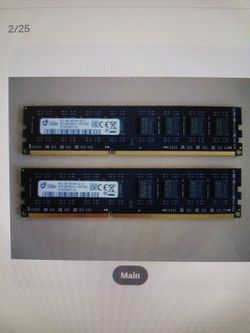 2 pack of PC3L-1600 4GB
