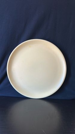 Serving Platter Poppy trail vintage pale yellow 11 inches round Porch pickup