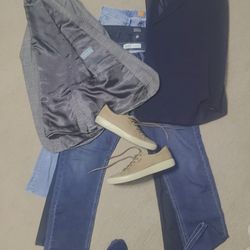 MENS Suit  Christian Dior...COAT,, JEANS. SHOES COMBO