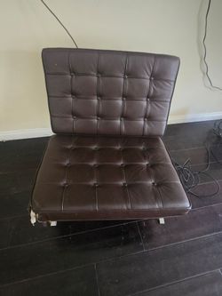 Authentic Barcelona Chair designed by Ludwig Mies van der Rohe.