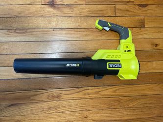 Ryobi RY40408VNM 40 Volt Cordless Jet Fan Blower Battery And Charger Included.