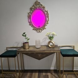 Console Table And High Chairs