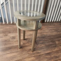 Stylish Glass Top Side Table