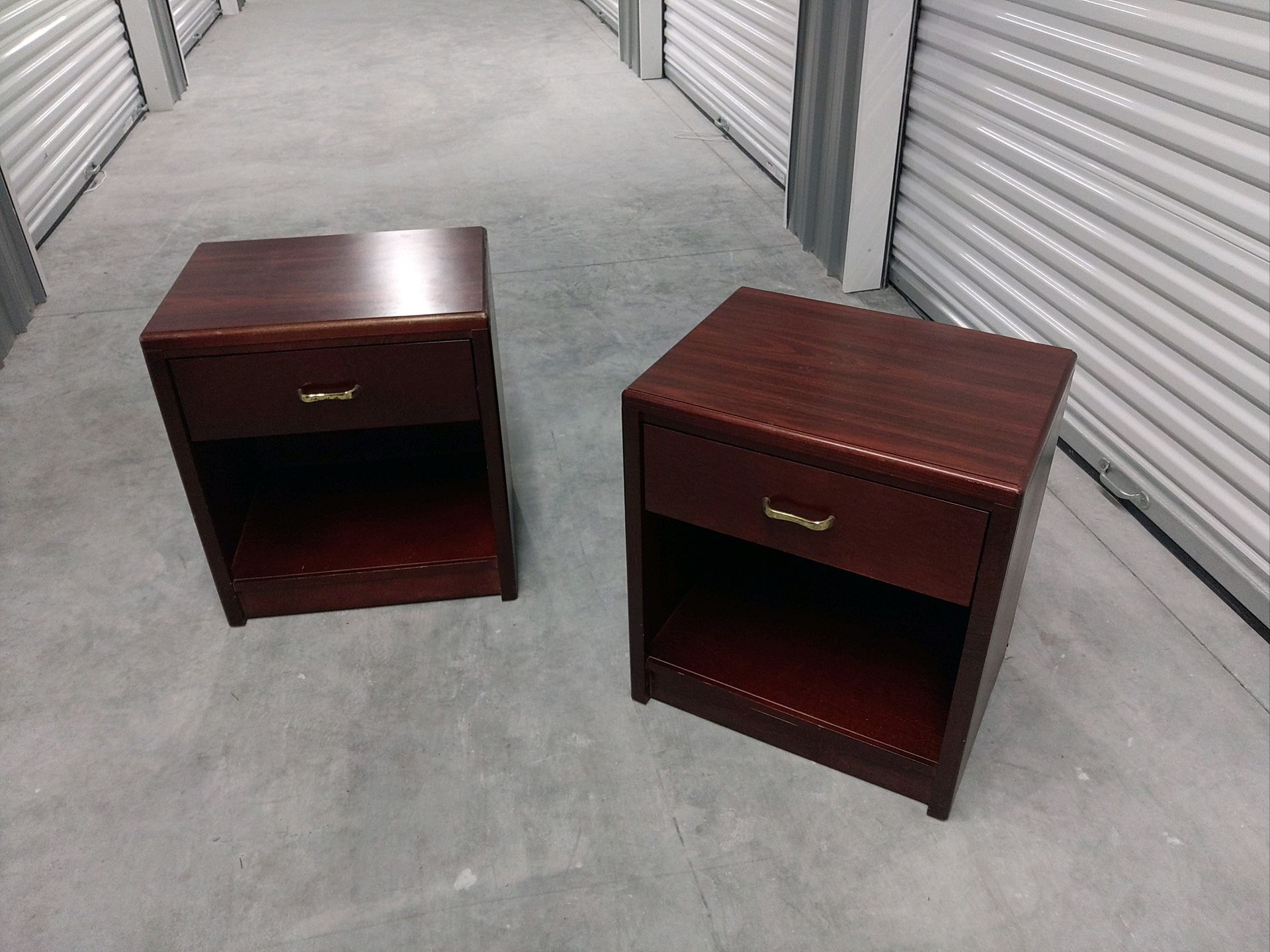 Dark Grain Nightstands