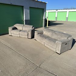 Electric Recliner Loveseat Set Delivery Available 