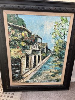Painting Is Of A Street In St Augustine Fla
