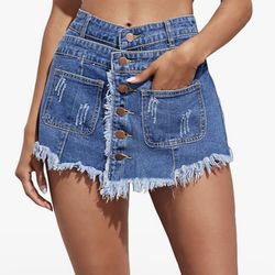 Denim Skort 