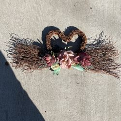 Heart Wicker Spray