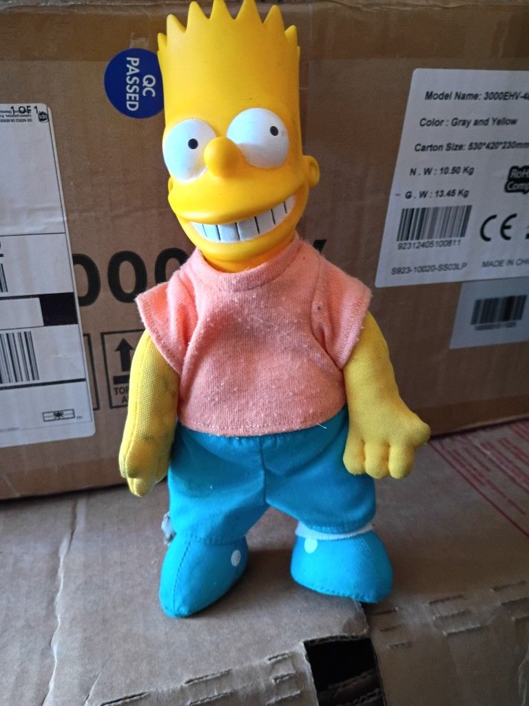 Bart Simpson Burger King Toy Vintage 1990