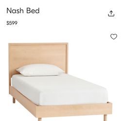 West Elm Nash Bed Twin - Natural