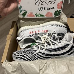 Adidas Yeezy Zebra Size 11