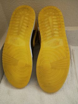 Yellow and Black Air Jordan's