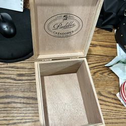 Wooden Plain Box 5.5x7x4 Odor Free Cigar Box With Metal Latch 