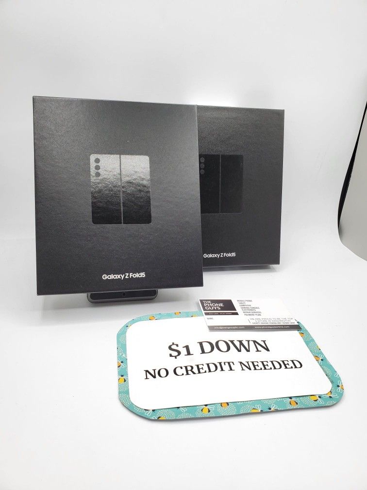 New Samsung Galaxy Z Fold 5 Unlocked For All Carriers 90 DAY WARRANTY $1 DOWN NO CREDIT NEEDED