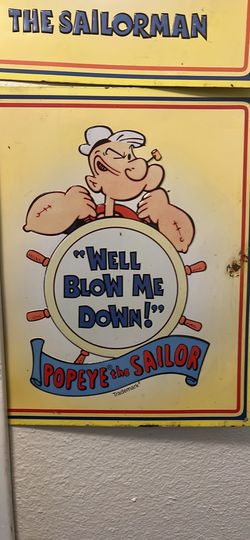 Popeye the Sailor man authentic metal posters