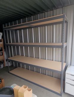 Storage Shelves 96 in W x 24 in D Boltless Shelving Racks Delivery Available