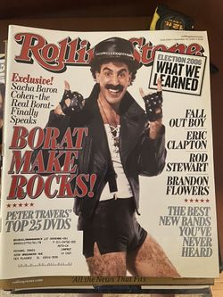Rolling Stone Magazine Borat Makes Rocks