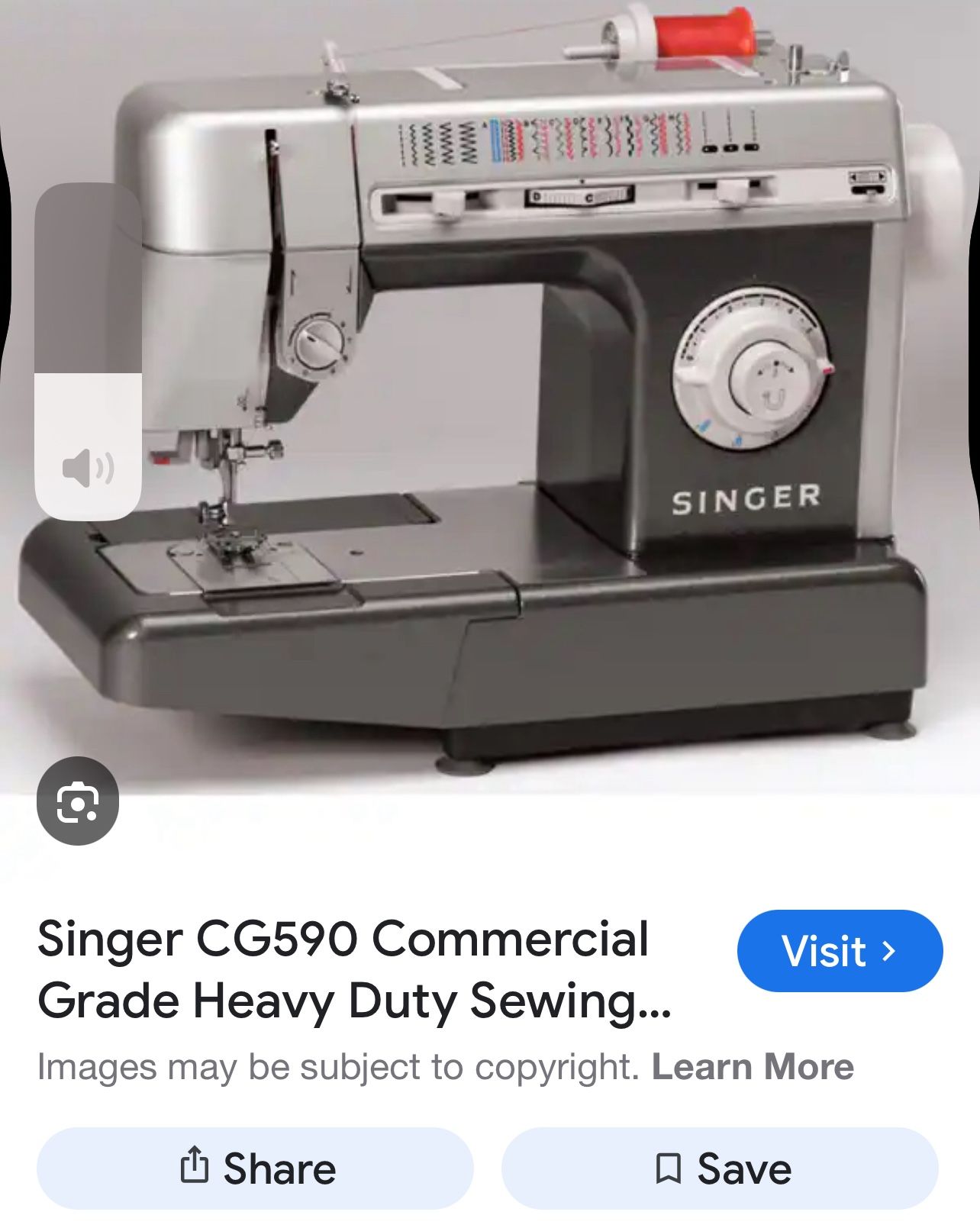 Singer, Commercial Grade Sewing Machine