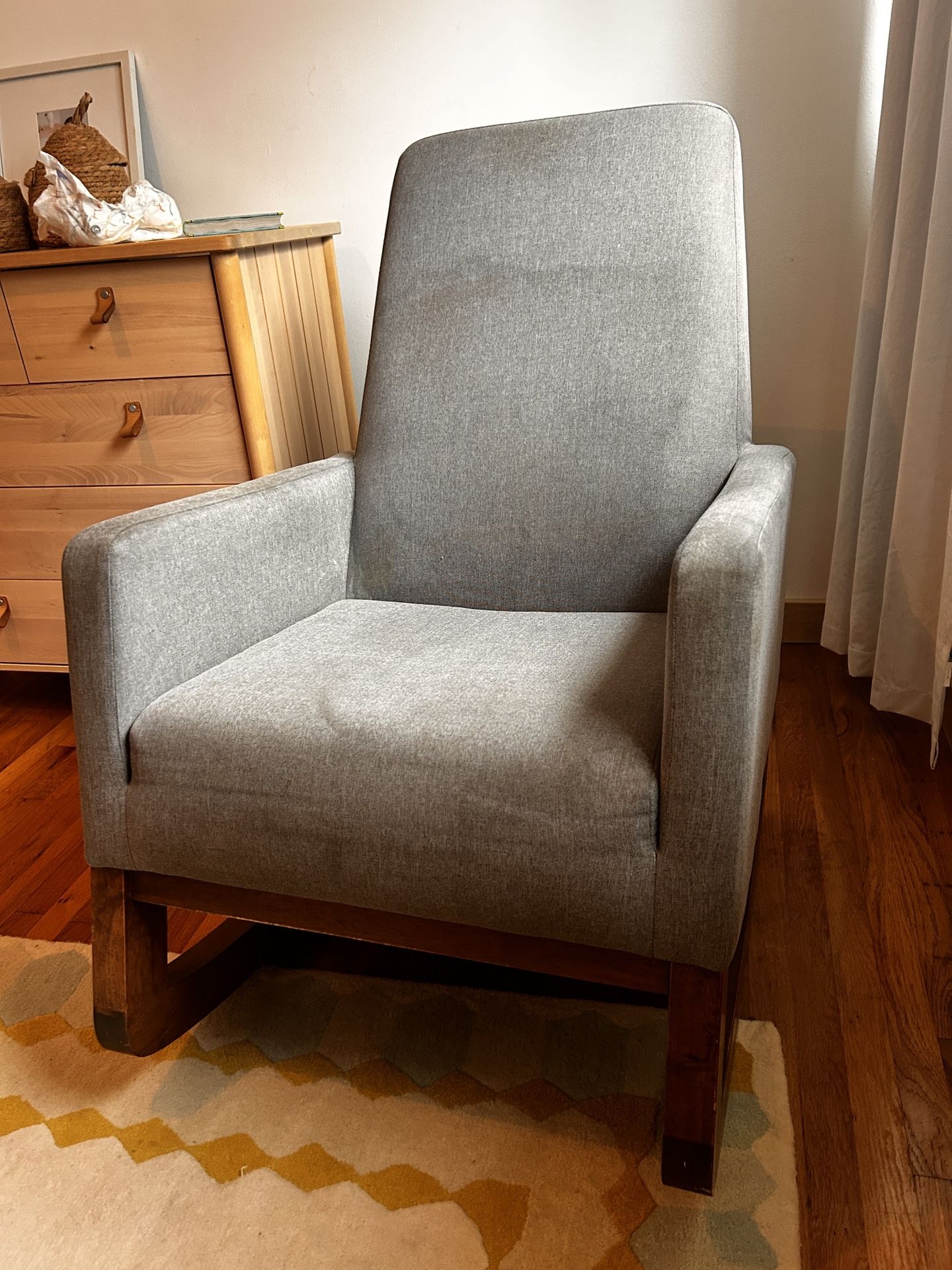 All modern Gray Rocking Chair