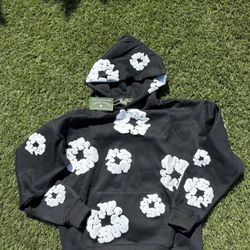 DENIM TEARS BLACK AND WHITE HOODIE