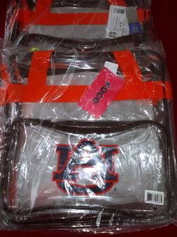 University Of Auburn Clear Plastic Bag 