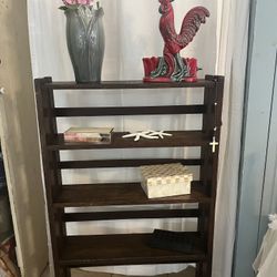Wood Shelf Mission Style, Great For Kids Collections Real Wood Sturdy 
