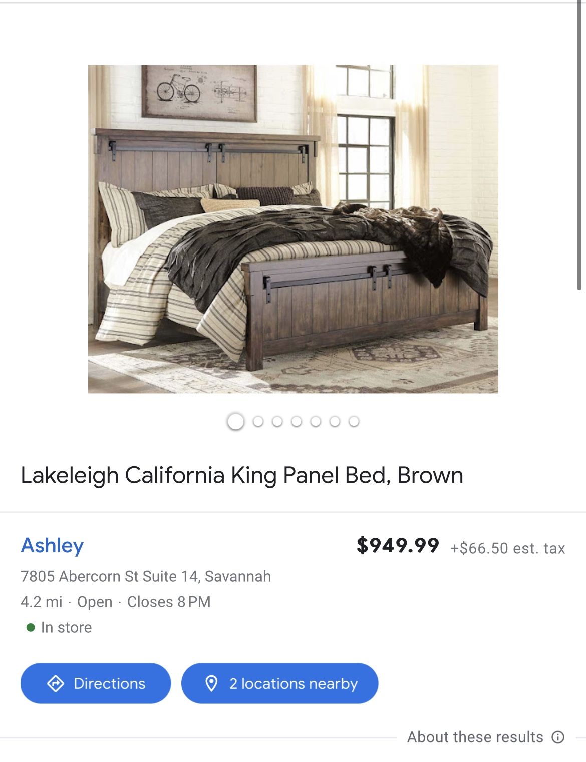 CALIFORNIA KING BED FRAME FOR SELL