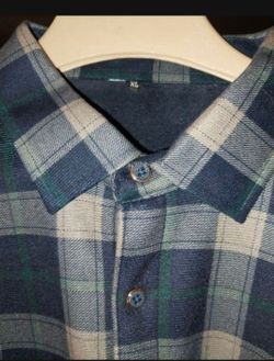 New Men's Flannel Jacket Xl