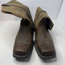 Ariat Brown Leather Western Boots Size 10D