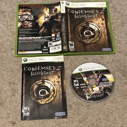 Condemned 2: Bloodshot (Microsoft Xbox 360, 2008) Complete CIB w/ Manual
