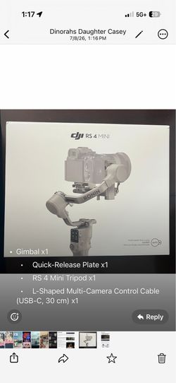DJI rs camera stabilizer 4 mini