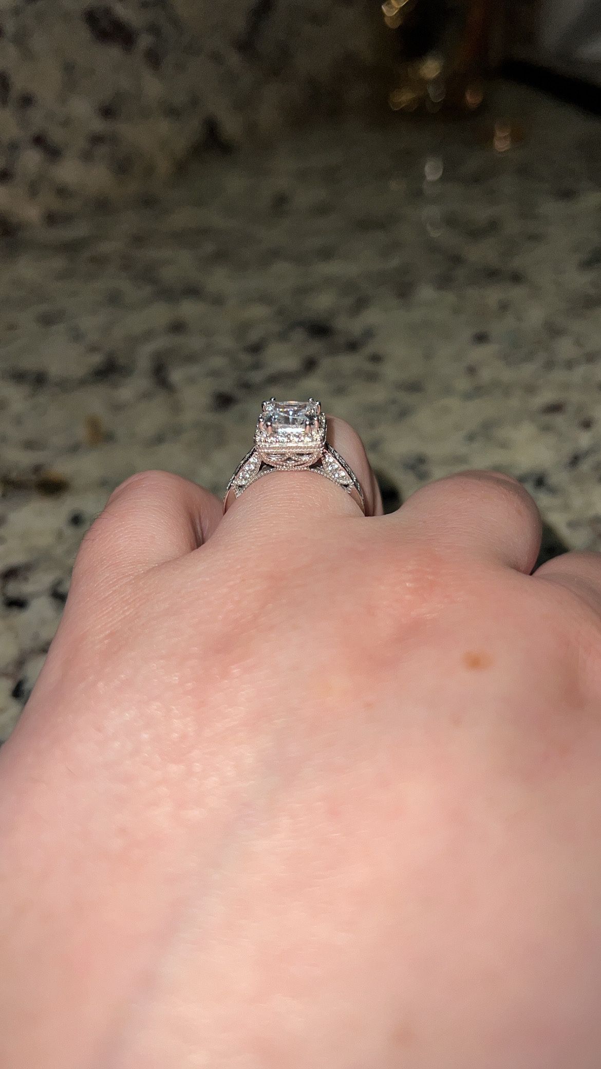 2 Carat 14k White Gold Diamond Engagement Ring