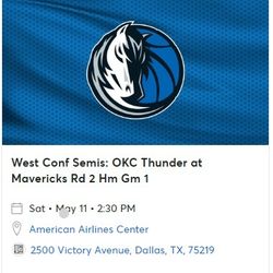 Dallas Mavericks VS OKC Thunders Game 3 - May 11 -